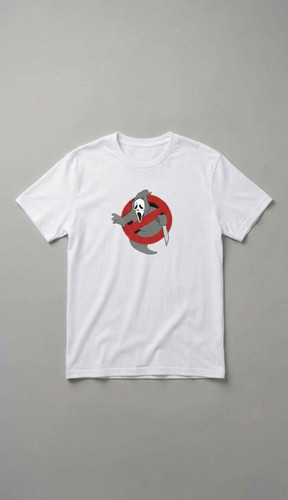 تیشرت اوورسایز GHOST سفید